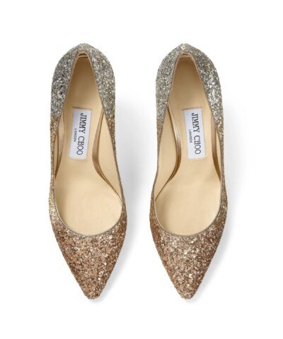 Jimmy Choo ROMY 85 Glitter Dégradé Pointed Pumps