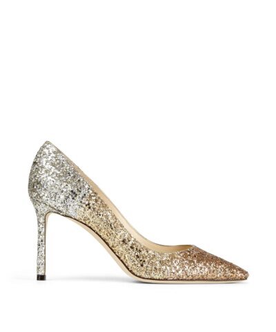 Jimmy Choo ROMY 85 Glitter Dégradé Pointed Pumps