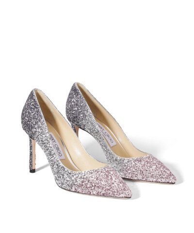 Jimmy Choo ROMY 85 Glitter Dégradé Pointed Pumps
