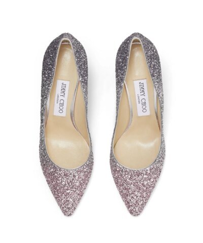 Jimmy Choo ROMY 85 Glitter Dégradé Pointed Pumps