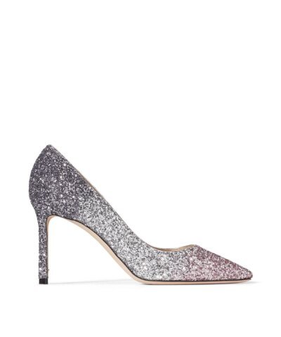 Jimmy Choo ROMY 85 Glitter Dégradé Pointed Pumps
