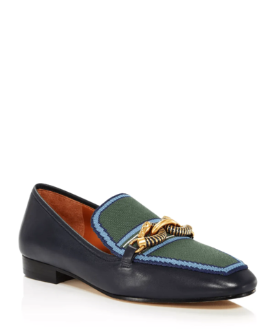 Tory Burch Jessa Pointed-Toe Embellished Loafers