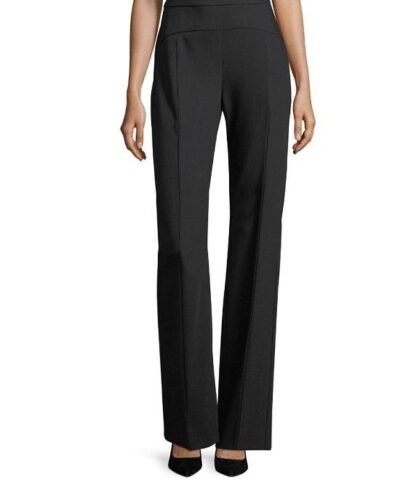 Narciso Rodriguez Contour-Yoke Virgin Wool Straight-Leg Pants