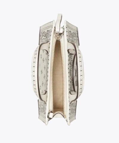 Tory Burch Ella Printed Leather Micro Tote Bag