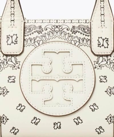 Tory Burch Ella Printed Leather Micro Tote Bag