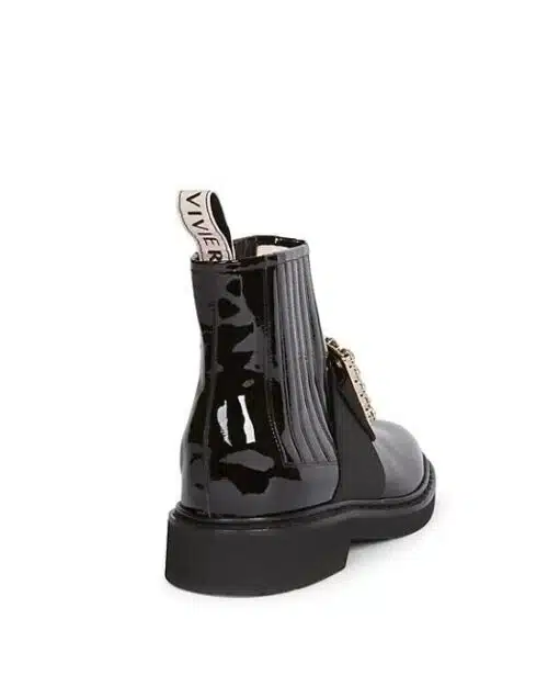 Roger Vivier Chelsea Viv' Rangers Strass Buckle Ankle Boots