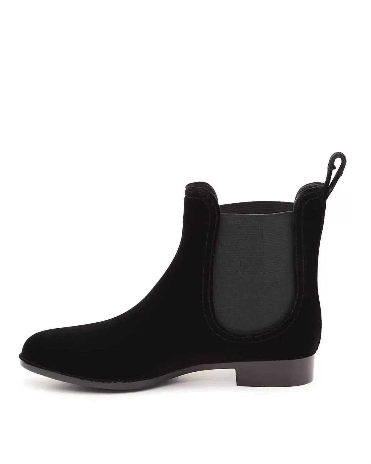 Joie Reagan Water-Resistant Velvet Almond Toe Booties