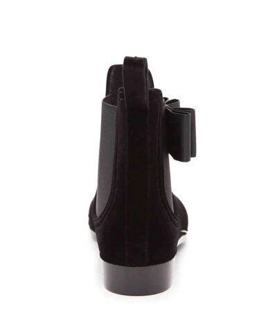 Joie Reagan Water-Resistant Velvet Almond Toe Booties