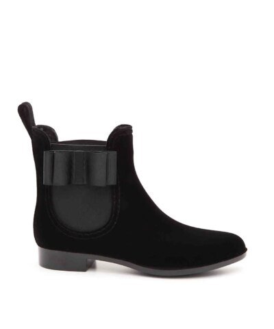 Joie Reagan Water-Resistant Velvet Almond Toe Booties