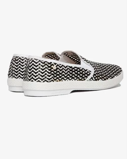 Rivieras Lord Noir Woven Slip-Ons