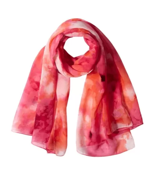 Calvin Klein Women's Abstract Cloud Chiffon Scarf