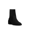 Stuart Weitzman Accordion Black Suede Bootie