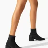 Stuart Weitzman Accordion Black Suede Bootie