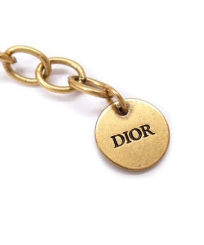 Dior J'Adior Bracelet In Antique Gold Metal And Pearls