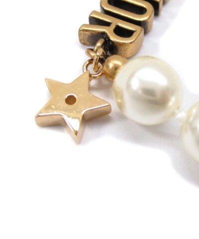 Dior J'Adior Bracelet In Antique Gold Metal And Pearls