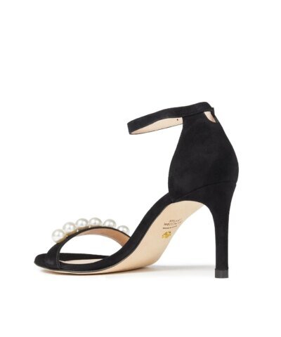Stuart Weitzman Nunaked-Embellished Suede Sandals