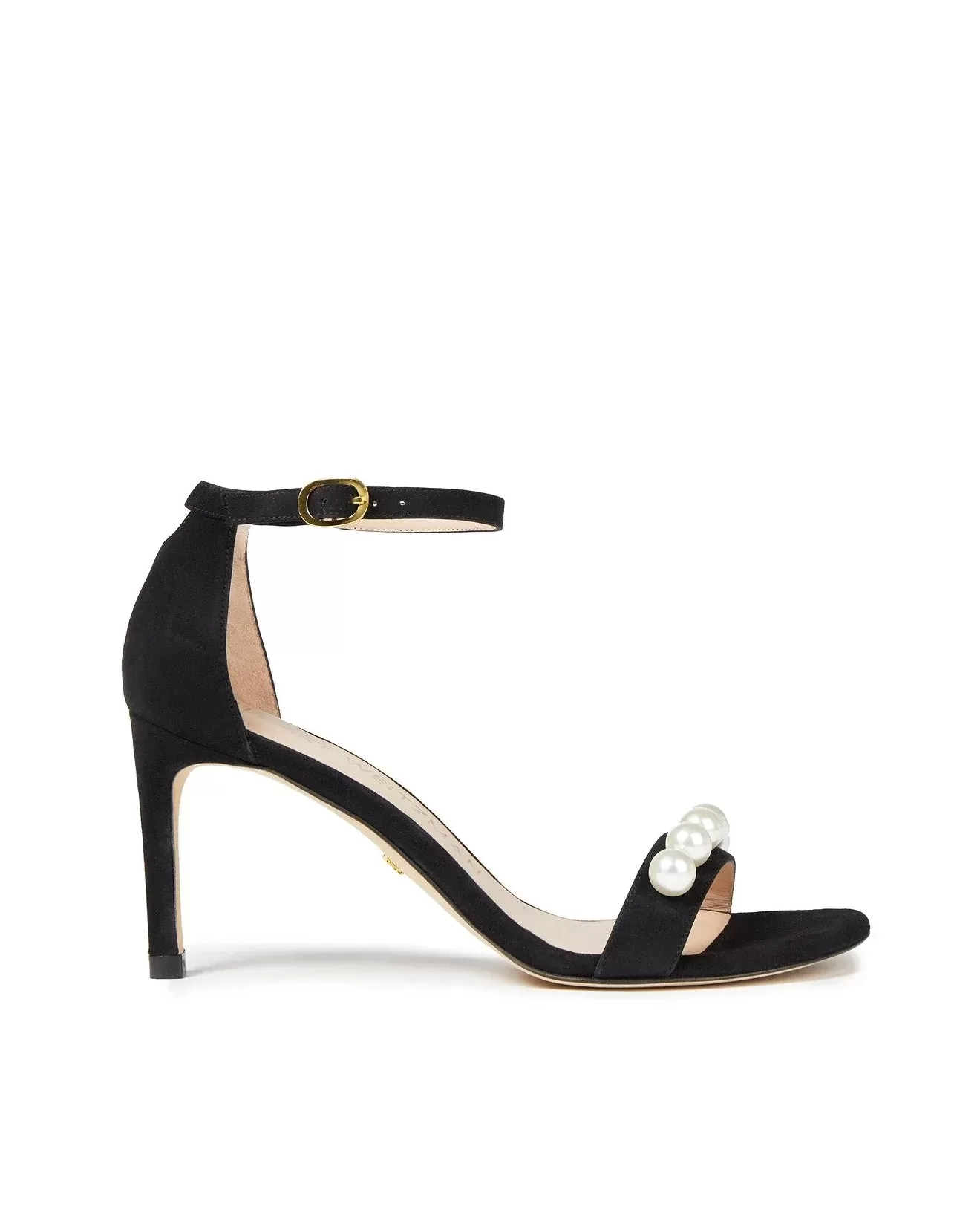 Stuart Weitzman Nunaked-Embellished Suede Sandals