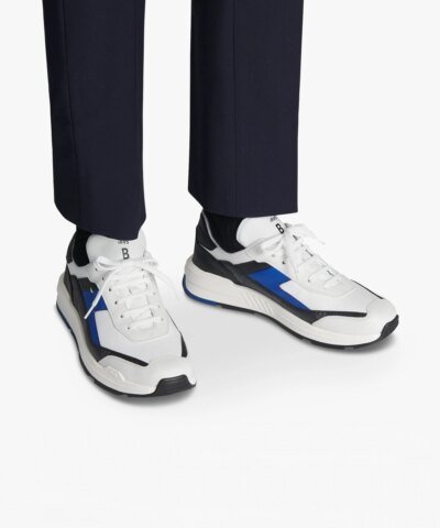 Berluti Men's Pulse Canvas and Leather Sneaker