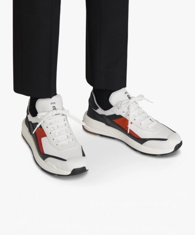 Berluti Men's Pulse Canvas and Leather Sneaker