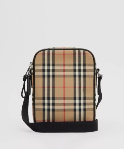 Burberry Vintage Check and Leather Crossbody Bag