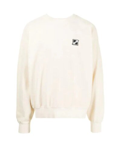 We11done Chest Logo-Patch Sweatshirt