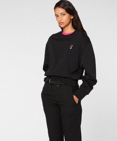 AMI Alexandre Mattiussi Crewneck Sweatshirt With Ami De Coeur Logo