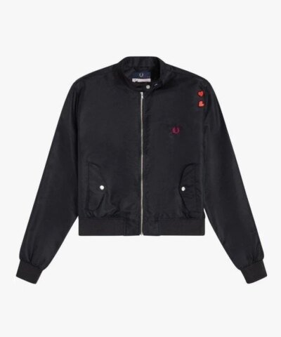 Fred Perry x Amy Winehouse Embroidered Lyric Jacket, Black