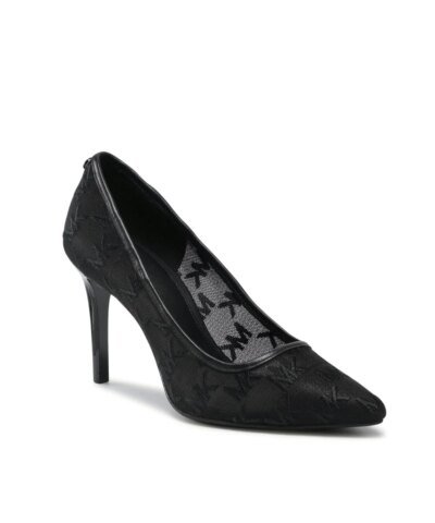 Michael Kors Dorothy Flex Pumps In Black Embroidered Mesh