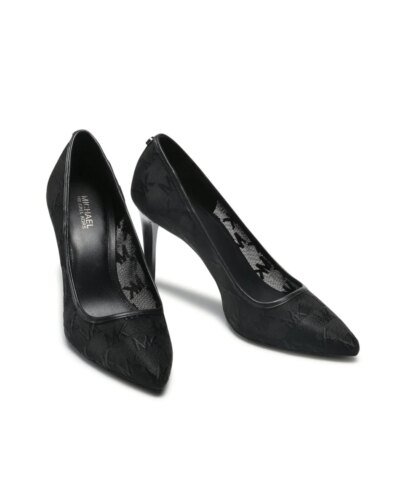 Michael Kors Dorothy Flex Pumps In Black Embroidered Mesh