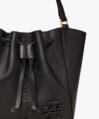 Tory Burch Mcgraw Dragonfly Mini Leather Satchel In Black