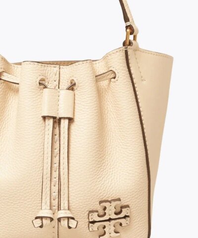 Tory Burch Mcgraw Dragonfly Mini Leather Satchel In Brie