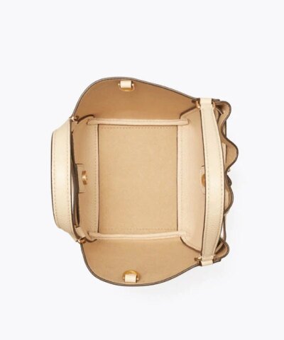 Tory Burch Mcgraw Dragonfly Mini Leather Satchel In Brie