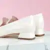 Roger Vivier RV Mini Buckle Loafers, Off White