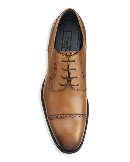 Ermenegildo Zegna Men's Derby Leather Dress Shoes