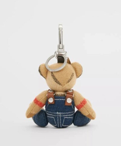 Burberry Thomas Bear Charm in Denim
