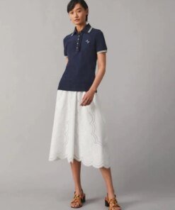 Tory Burch Ruffle Polo Shirt