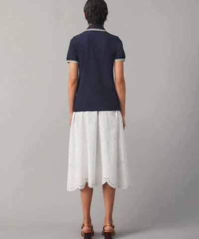 Tory Burch Ruffle Polo Shirt