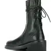 Ann Demeulemeester Reverse Lace Up Ankle Boots