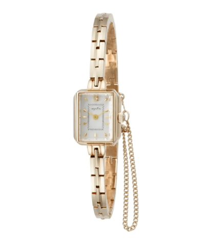 Agete Square Face Jewelry Watch [AGETE 15YG2 Watch]
