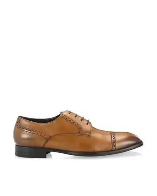 Ermenegildo Zegna Men's Derby Leather Dress Shoes