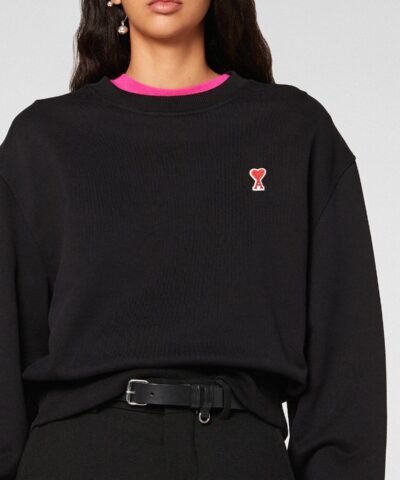 AMI Alexandre Mattiussi Crewneck Sweatshirt With Ami De Coeur Logo