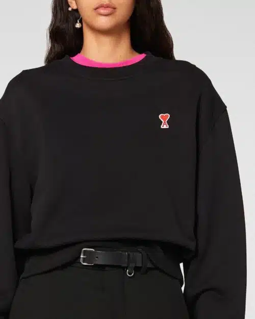 AMI Alexandre Mattiussi Crewneck Sweatshirt With Ami De Coeur Logo