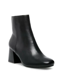Steve Madden Davist Black Leather Boot
