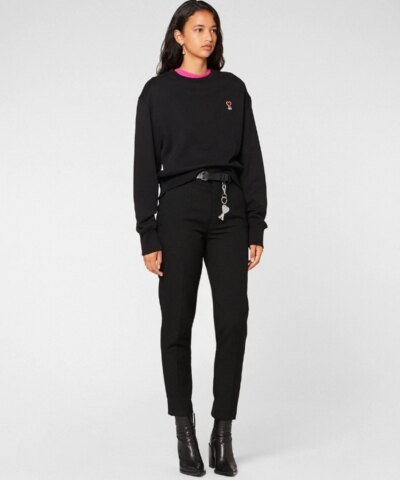 AMI Alexandre Mattiussi Crewneck Sweatshirt With Ami De Coeur Logo