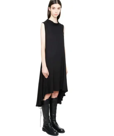 Ann Demeulemeester Knee Combat Boots Tucson Nero