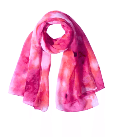 Calvin Klein Women's Abstract Cloud Chiffon Scarf