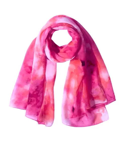 Calvin Klein Women's Abstract Cloud Chiffon Scarf