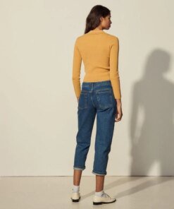 Sandro Knitted Cardigan With Polo Neck