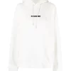 Jil Sander Logo-Print Cotton-Jersey Hooded Sweatshirt