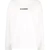Jil Sander Logo-Print Cotton Sweatshirt